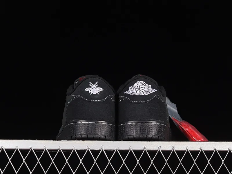 All Categories Air Jordan Jordan Series Basketball Shoes Air Jordan 1 Low Z Version Travis Scott x Air Jordan 1 Low OG "Triple Black" AJ1 Joe 1 Black Warrior Overhook DM7866-001